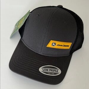John Deere Charcoal and Black Hat